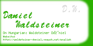 daniel waldsteiner business card